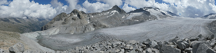 Adamello Glacier in August 2020