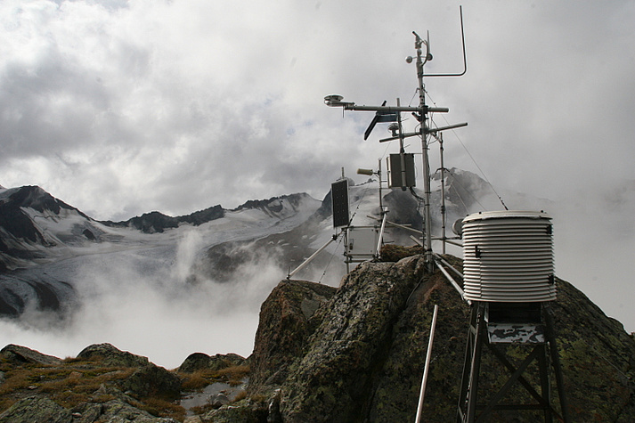 Weather station at the Schwarzkögele