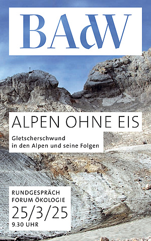 Flyer Rundgespräch Alpen ohne Eis