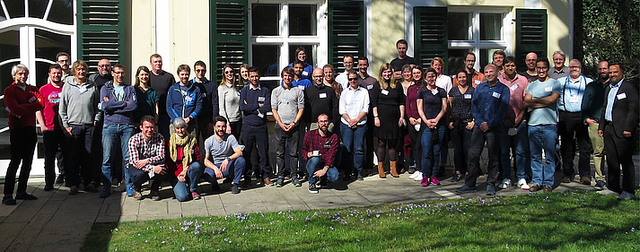 Group photo in the garden of the  Carl Friedrich von Siemens Stiftung